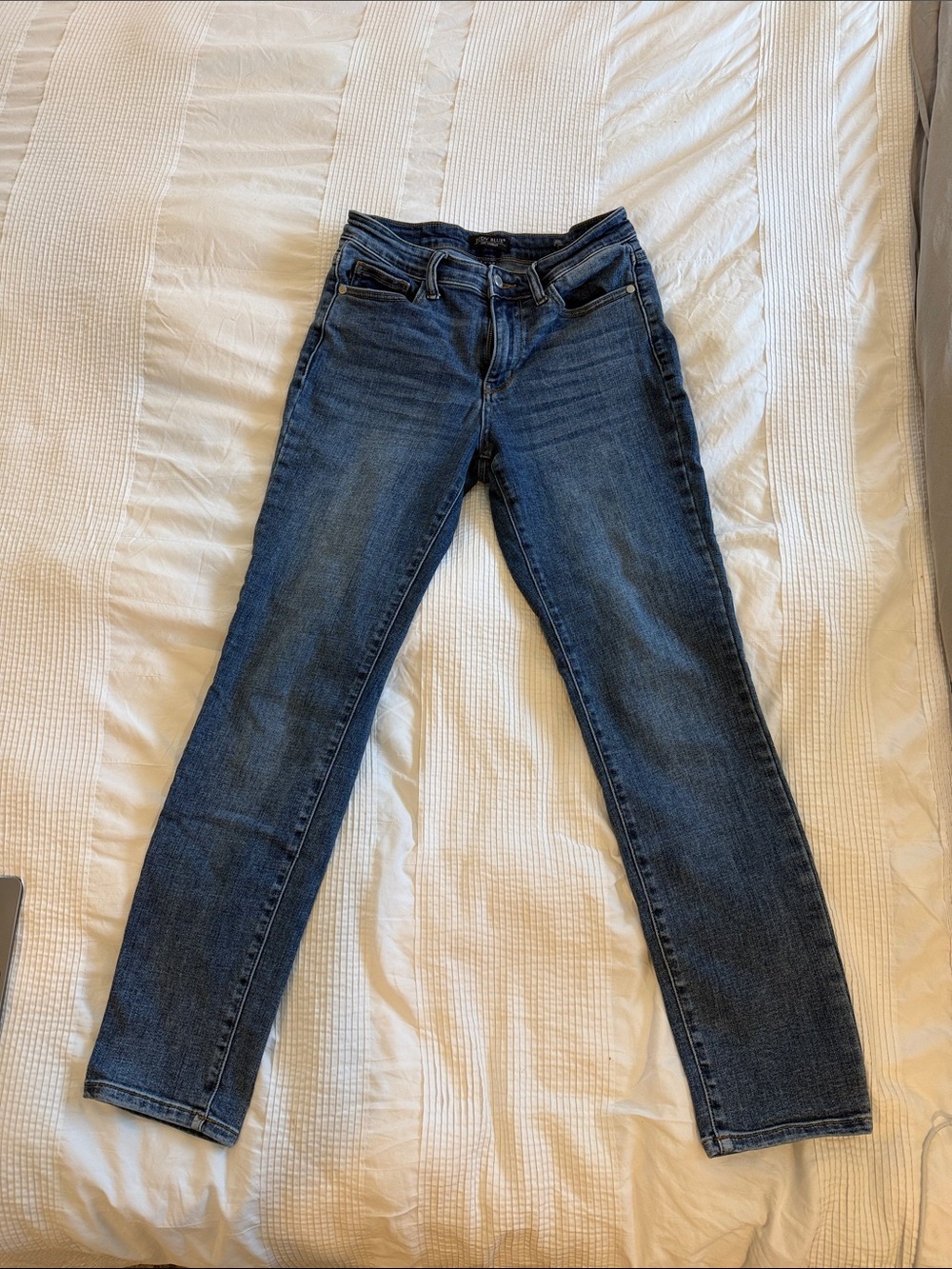 Judy Blue Medium Dark Blue Straight Leg Jeans